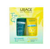 URIAGE BARIESUN MAT FLUID+HYSEAC CLEANSING GEL NETTOYANT 50ML OFFER
